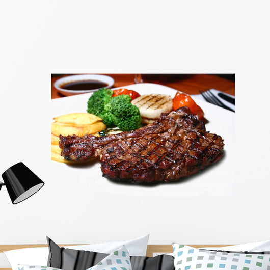 t-bone steak Wall Mural