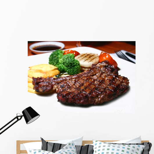 t-bone steak Wall Mural
