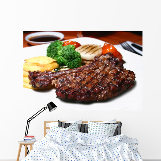 t-bone steak Wall Mural