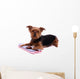 Lying Dog Yorkshire with Wall Decal
