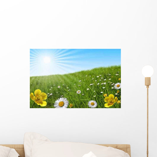 Prairie Paquerette Bouton D'or Wall Decal
