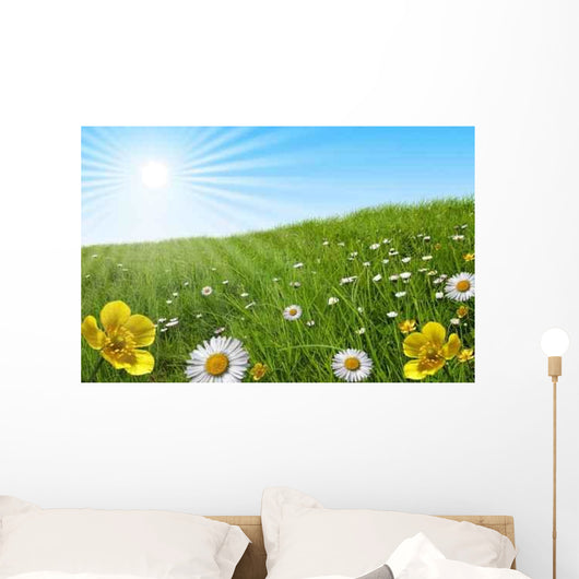Prairie Paquerette Bouton D'or Wall Decal