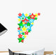 Congestion of Stars in Dark Blue Sky Wall Decal