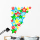 Congestion of Stars in Dark Blue Sky Wall Decal