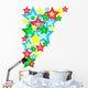 Congestion of Stars in Dark Blue Sky Wall Decal