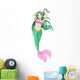 Mermaid Girl under the sea Wall Decal