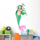 Mermaid Girl under the sea Wall Decal