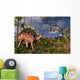 Kentrosaurus and Ceratosaurus 3D Wall Mural