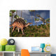 Kentrosaurus and Ceratosaurus 3D Wall Mural