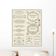 Calligraphic design elements and page decoration Wall Mural