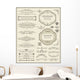 Calligraphic design elements and page decoration Wall Mural