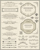 Calligraphic design elements and page decoration Wall Mural