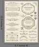Calligraphic design elements and page decoration Wall Mural