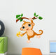 Baby Monkey on a Tree Wall Decal