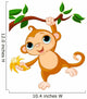 Baby Monkey on a Tree Wall Decal