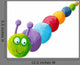 Smiling Colorful Caterpillar