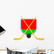 Belarus Shield Ice Hockey Isolated Wall Decal