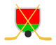Belarus Shield Ice Hockey Isolated Wall Decal