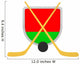 Belarus Shield Ice Hockey Isolated Wall Decal