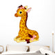 Giraffe Calf with bow Wall Mural