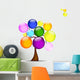 Rainbow Bubble Tree Wall Decal