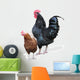 Rooster with the Hen Wall Decal