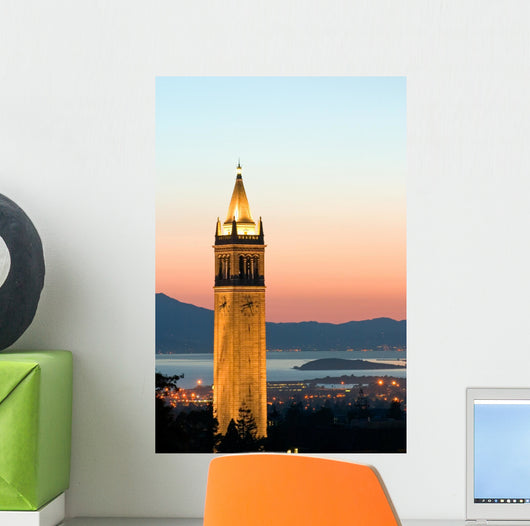 Berkeley University Sather Tower Zoom Wall Mural