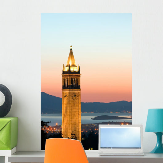 Berkeley University Sather Tower Zoom Wall Mural