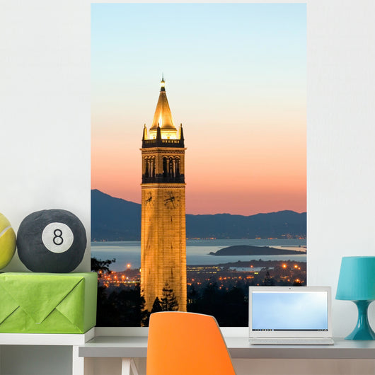 Berkeley University Sather Tower Zoom Wall Mural