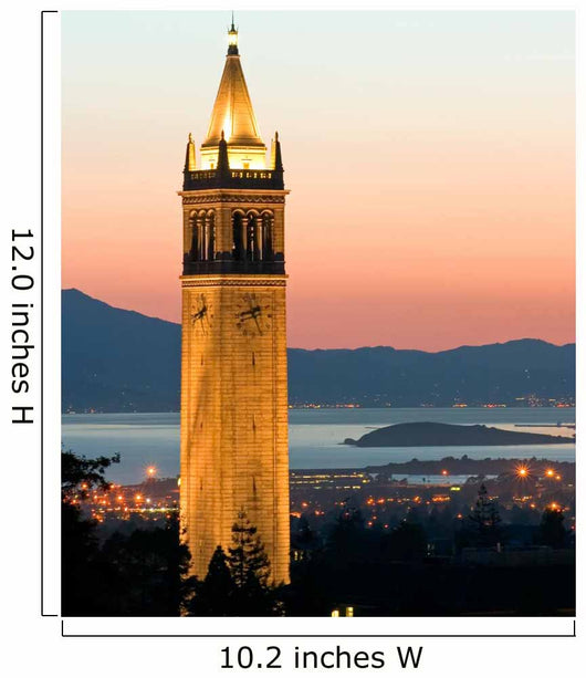Berkeley University Sather Tower Zoom Wall Mural