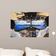 Pilots in the plane cockpit and island Wall Mural