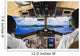 Pilots in the plane cockpit and island Wall Mural