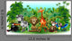 Wild Jungle Animals Wild Animals Background-Vector Wall Decal