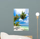 Seychelles beach coconut Wall Mural
