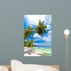Seychelles beach coconut Wall Mural