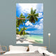 Seychelles beach coconut Wall Mural