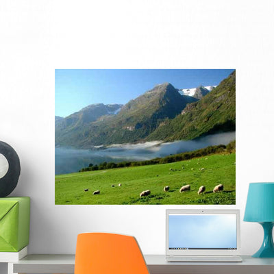Morgenstimmung Wall Decal Design 1 shown on a wall