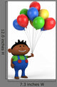 Boy with Balloons Wall Decal