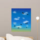 birds on the wires Wall Mural