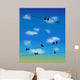 birds on the wires Wall Mural