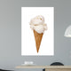 Vanilla Ice Cream Cone Wall Decal