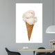 Vanilla Ice Cream Cone Wall Decal