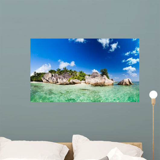 Anse Source d'Argent, La Digue, Seychelles Wall Mural