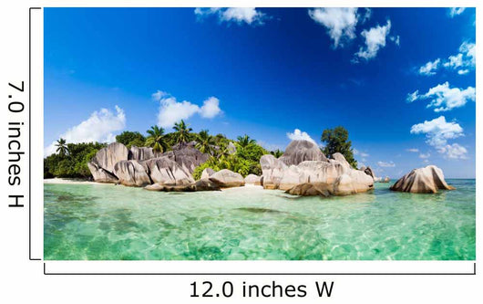 Anse Source d'Argent, La Digue, Seychelles Wall Mural