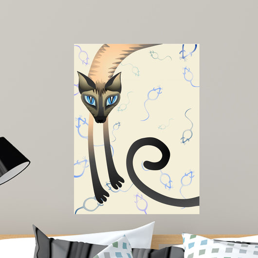 Cat and Mouse Wall Mural