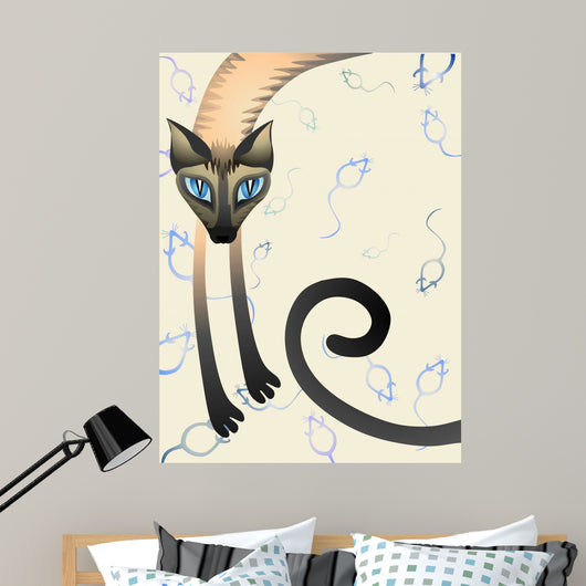 Cat and Mouse Wall Mural