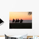 Cow Boys Sunset 2 Wall Decal