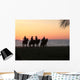 Cow Boys Sunset 2 Wall Decal