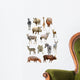 African Animals Collection Wall Decal Sticker Set