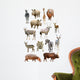 African Animals Collection Wall Decal Sticker Set